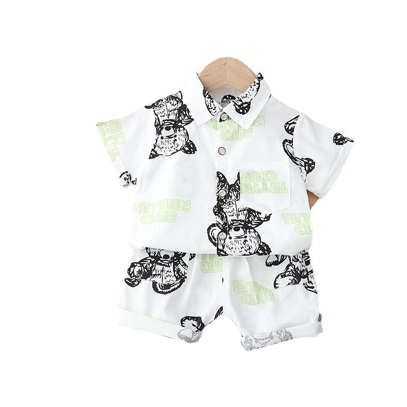 New summer baby clothes suit children boys girls fashion cartoon shirt shorts 2pcs/sets baby casual outfit kids tracksuits