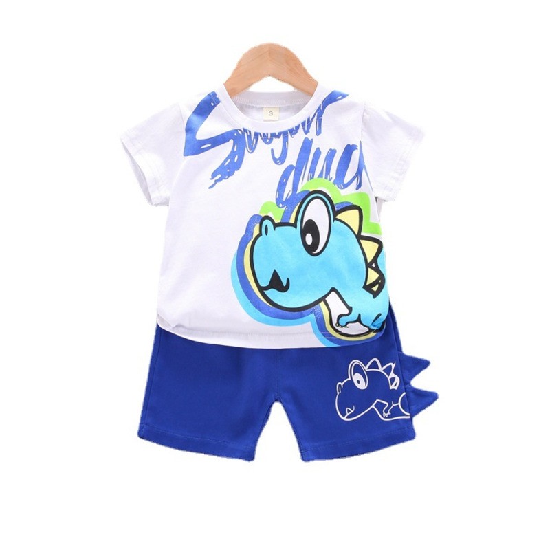 New Summer Baby Clothes Children Boys Girls Cute Cartoon Cotton T-Shirt Shorts 2Pcs/Sets Toddler Casual Costume Kids Sportswear