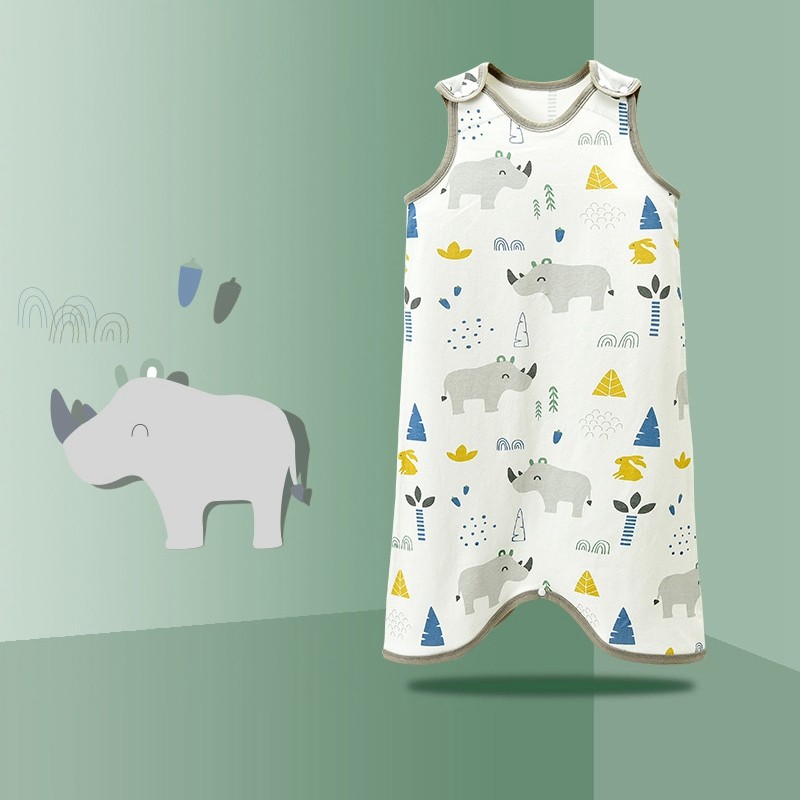 Summer thin baby sleeping bag pajamas baby wearable blanket bedding newborn sleeping bag envelope short sleeve baby jacket