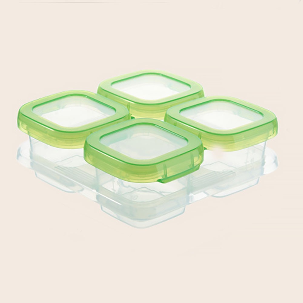 Snacks Cooling Container Dispenser Safe Seal Reusable Portable Stackable Food Storage Baby Block