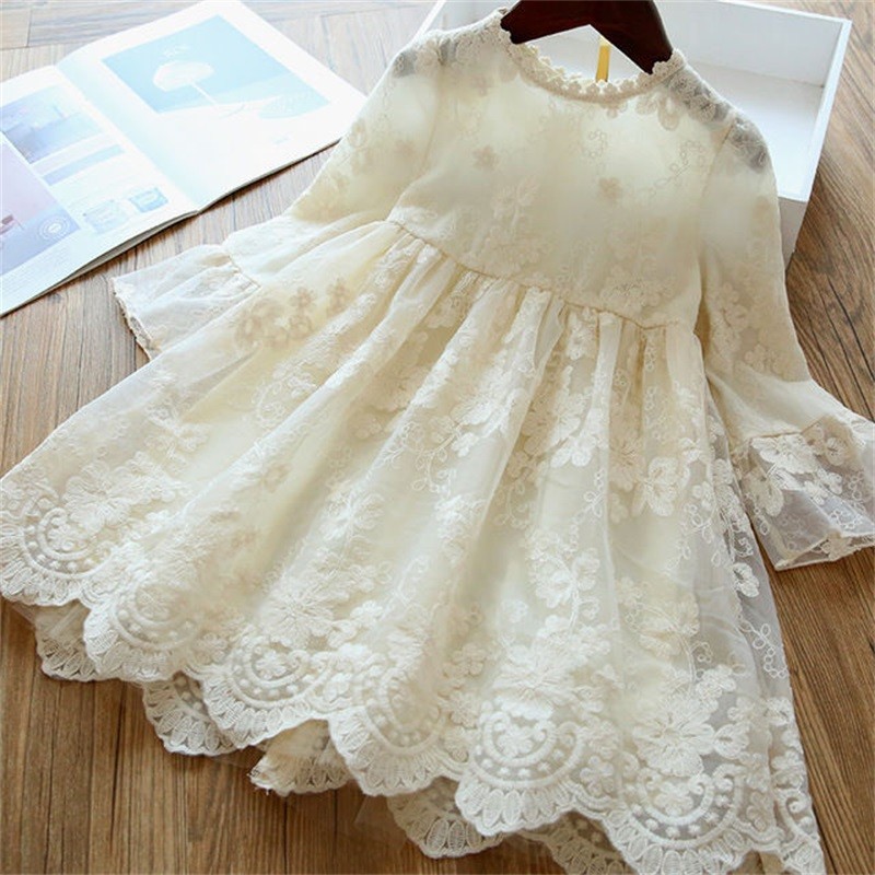 Spring and summer girls lace dress adorable cute baby dress