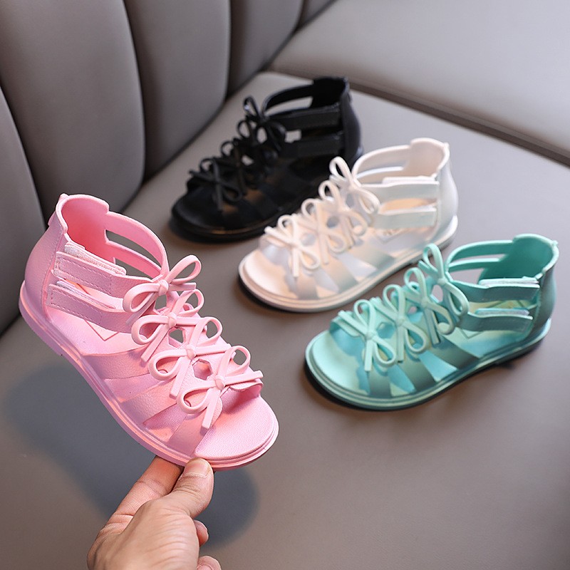 Kids 2022 summer girls sandals 4 for 9 years breathable outdoor princess shoes soft bottom girls non-slip shoe free shipping