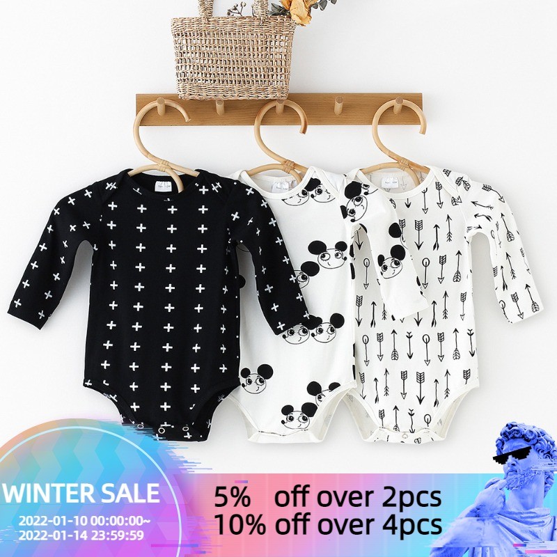 Newborn Cotton Romper Autumn Winter Clothes For 0-2 Years Baby Girls Jumpsuit