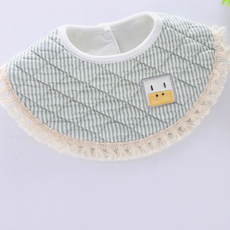 Baby Bib Fashion Tassel Stereo Round Bibs Burp Cloths Newborn Boys Girls Solid Saliva Towel Baby New Babador