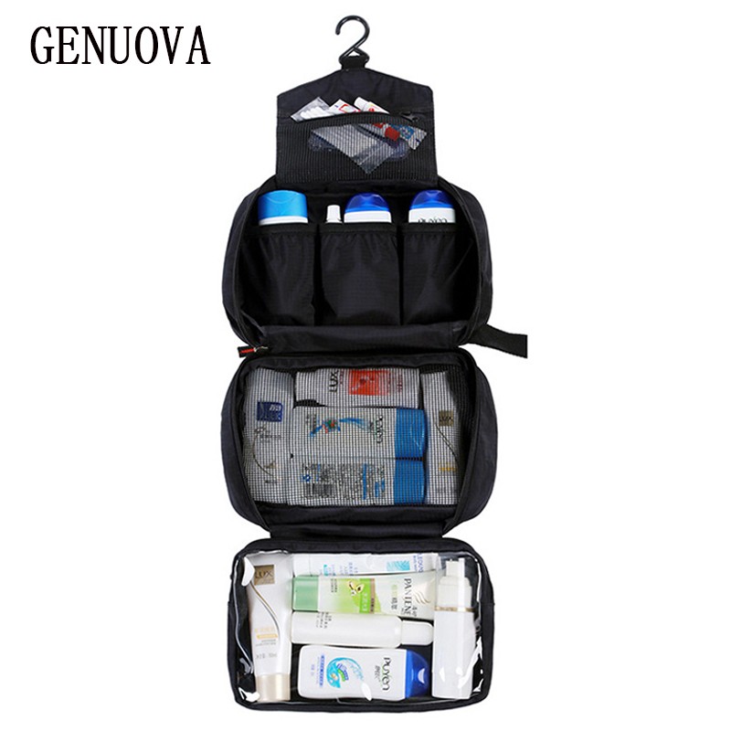 New Hanging Toiletry Bag Men Travel Wash Organizer Women Cosmetics Kit Make Up Pouch High Quality Waterproof Hook Shower Bags