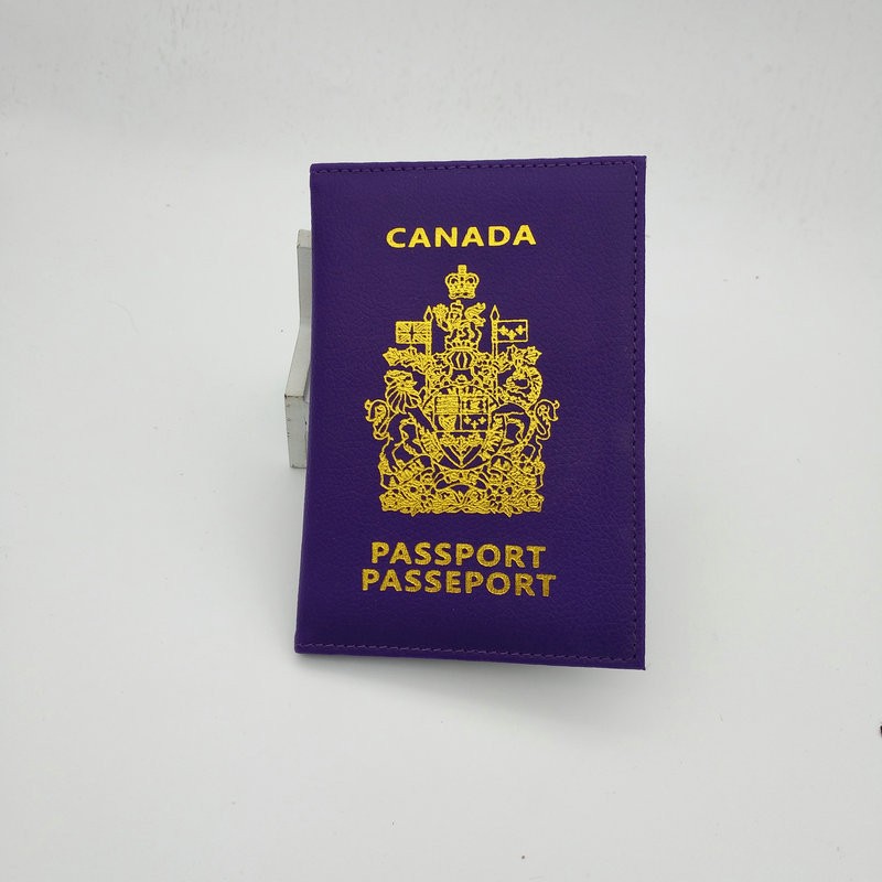 Canada Passport Holder Protector Wallet Business Card Soft Canadian Passport Cover Wallet Business ID Card Passport Holder