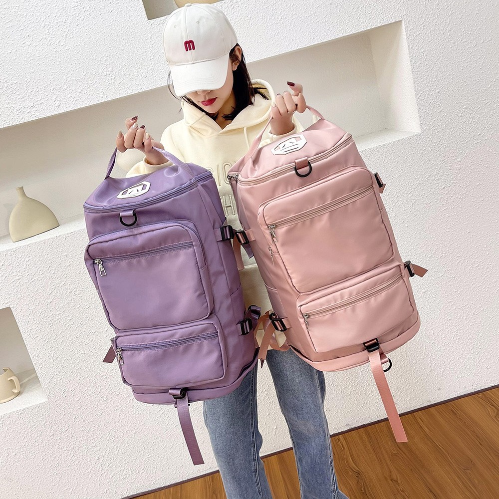 Multifunctional Travel Bag Large Backpack Capactiy Women Shoulder Bags With Independent Shoes Pocket Student School Bags 2021