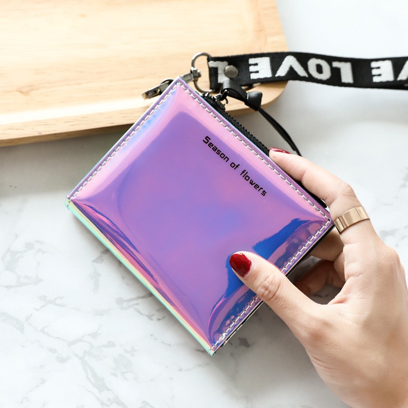 Women's Mini Wallet Short Band Wallet Slim Wallet Korean Women's Wallet 3D Wallet 2021 Walet Slim Vallet