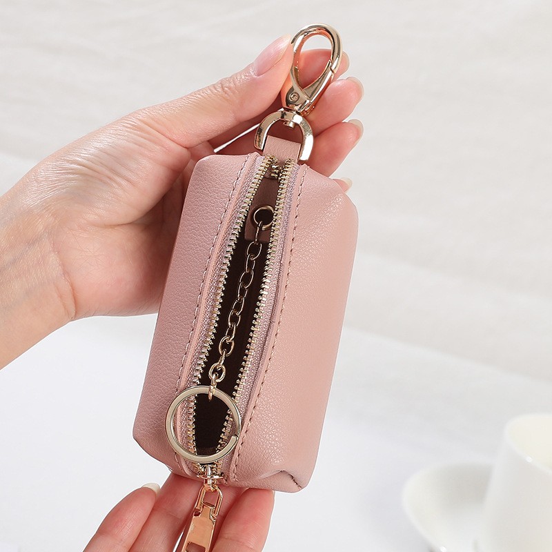 Women Zipper Keychain Wallet Car Key Case Ring Case Coin Pocket Key Organizer 2020