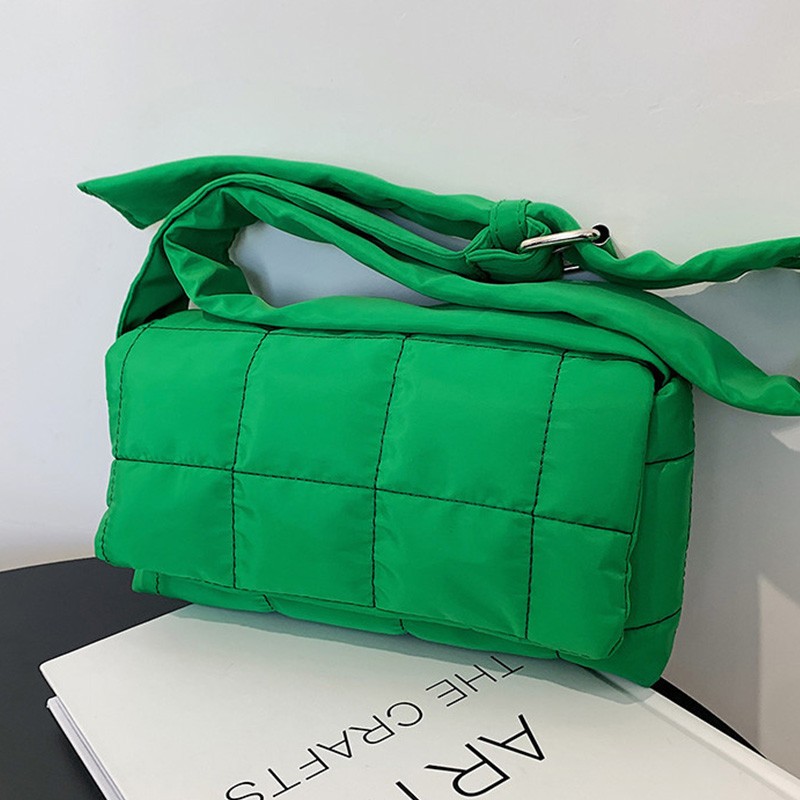 Solid Color Nylon Cloth Shoulder Crossbody Square Bags for Women 2022 Women Designer Small Flap Handbag Female Messenger Bag