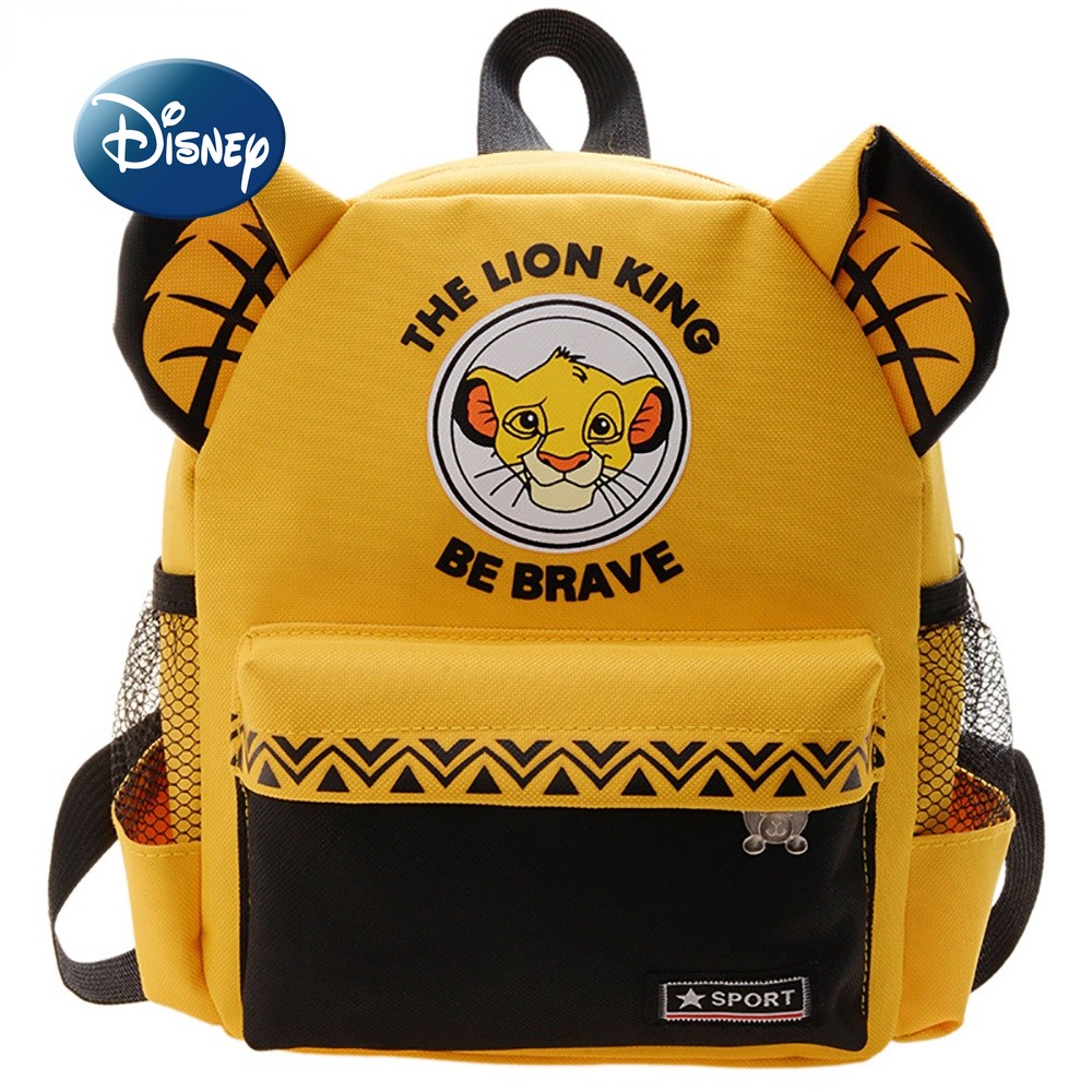 Disney 2022 New School Bags For Kids Boys Girls The Lion King Kindergarten Cartoon Backpacks Fashion Child