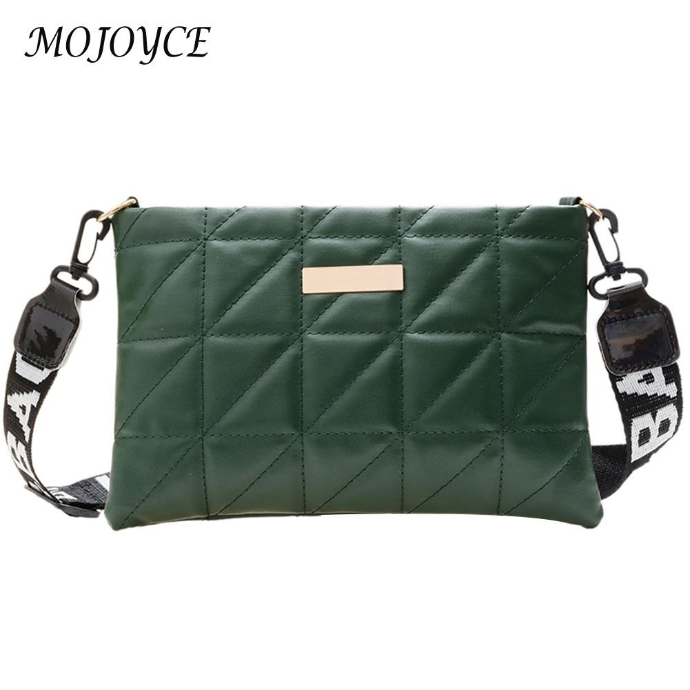 Women Shoulder Bags Fashion PU Leather Underarm Bags Pure Color All-Match Lattice Style Shopping Bags Designer Clutch