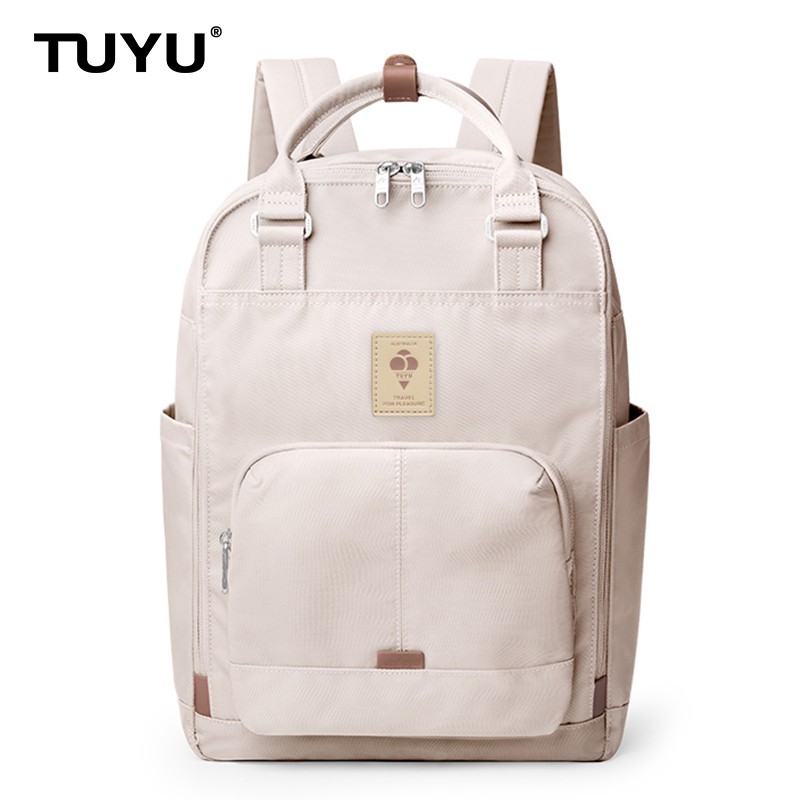 TUYU Original Designer Backpack Women Girls Travel School Shoulder Bag Large Capacity Waterproof Nylon Laptop Book Storage 15L