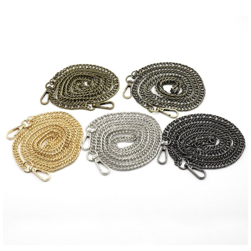 1PC 120cm DIY Chain Strap Handbag Shoulder Chains Crossbody Replacement Straps With Metal Buckles Purse Bag Accessories