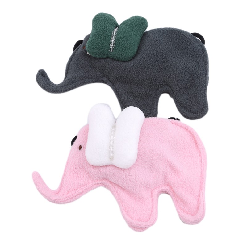 Creative Cute Elephant Lamb Velvet Bags Girls Coin Purses Delicate Girl's Purse Bag Kid Sweet Gray Blue Pink Bag