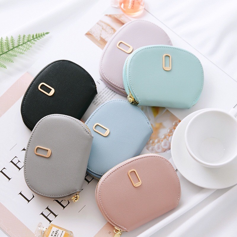 11 Bits Womens Card Wallet Solid Color Zipper Organ Rfid Card Holder Pu Leather Credit Card Protecter Coin Purse Card & ID Holders