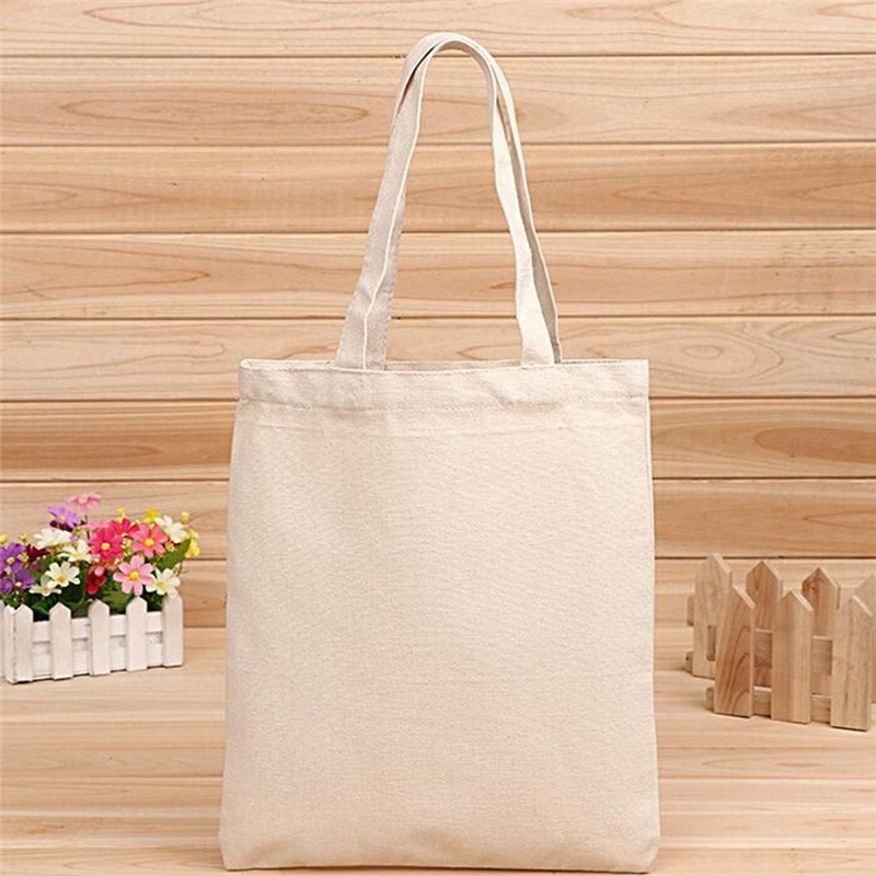 Canvas tote bag casual beach handbag eco-friendly shopping bag daily use foldable canvas shoulder bag canvas tote for women female