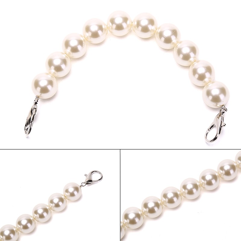 Pearl Strap for Bags Fashion Handbag Handles Chain Beaded DIY Handbag Straps Sacos De Ombro Accessories Sac Main Diy