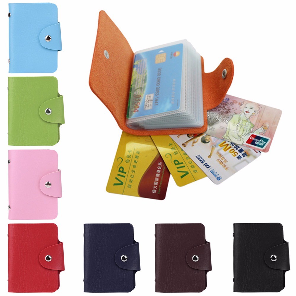 THINKTHENDO Men's and Women's Card Holder, THINKTHENDO 24 Business Card Holder Credit & ID Card Holder