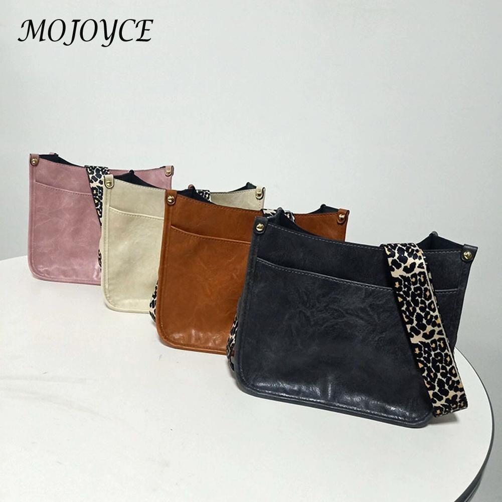 Women Simple Fashion PU Simple Shoulder Crossbody Bags Solid Color Handbags for Ladies Outdoor Shopping Traveling
