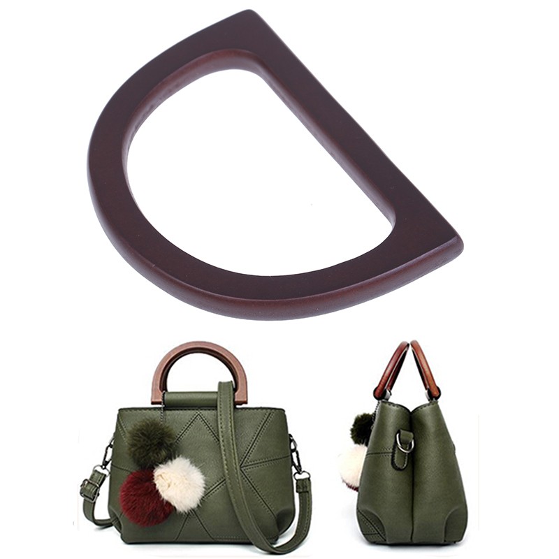 1Pcs Wooden Bag Handle Replacement For DIY Purse Making Handbag Shopping Bandolera Bolsas Bag Strap Сумка Luggage Handle
