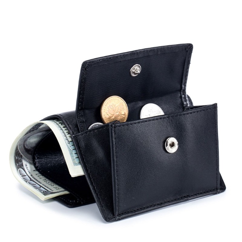 Unisex RFID Blocking Wallet Vintage Leather Credit Card Holder Short Wallet Small Coin Change Pocket Men Women Clutch Money Bag