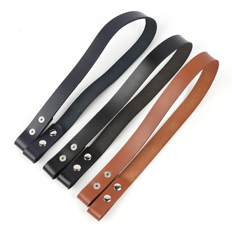 1pc PU Leather Wallet Handle Replacement Strap with Button for Handbag Handles DIY Craft Making Shoulder Bag Accessories