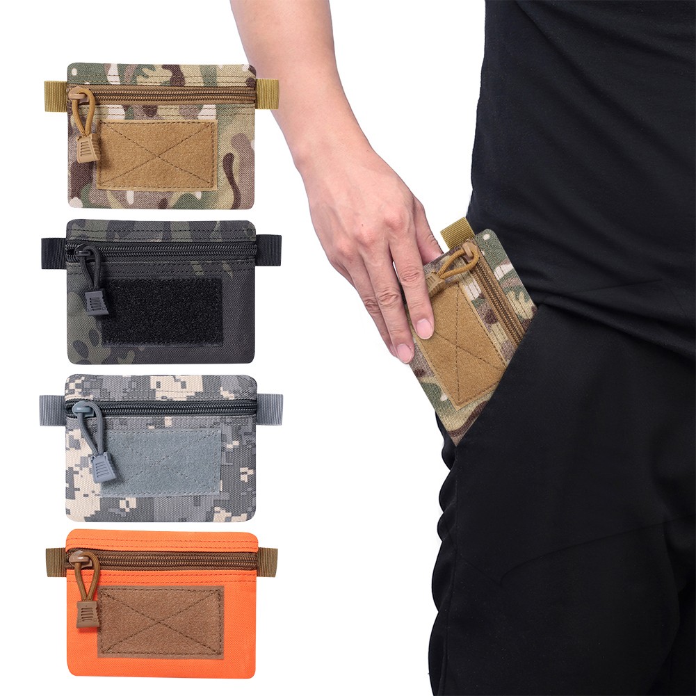 Nylon Outdoor EDC Mall Pouch Multifunctional Waterproof Mini Portable Travel EDC Tool Wallet Pocket Zipper Waist Bag