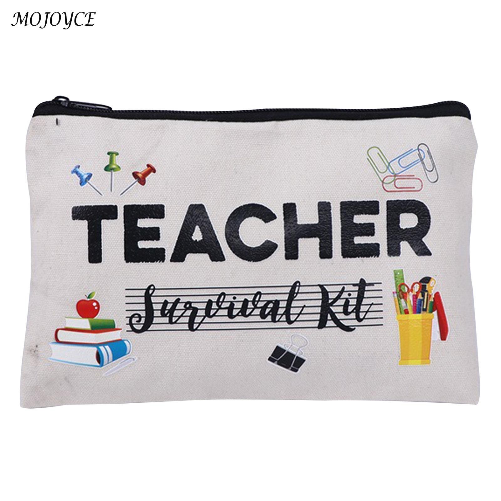 Female cosmetic Toiletry Bag Teacher Appreciation Gifts Teacher Makeup Bag Fashion Cosmetic Pouch Pencil Bag Printing Swanky Bag