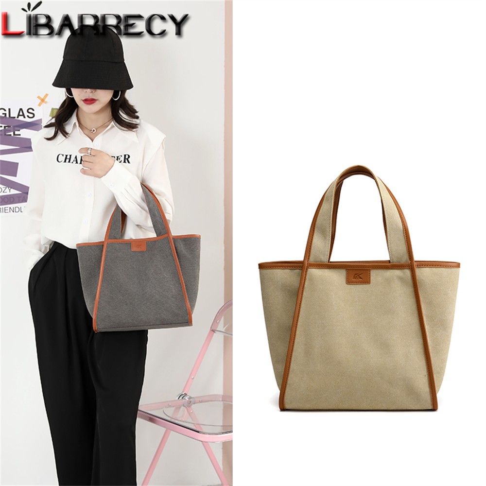 2022 New Women Shoulder Bags Fashion Solid Color High Quality Canvas Ladies Handbag Casual Women Tote Bag Purse Bolso Mujer