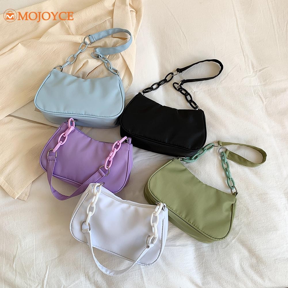 Women Fashion Zipper Crescent Shoulder Bags Casual Zipper Messenger Bag for Ladies Outdoor Shopping Business