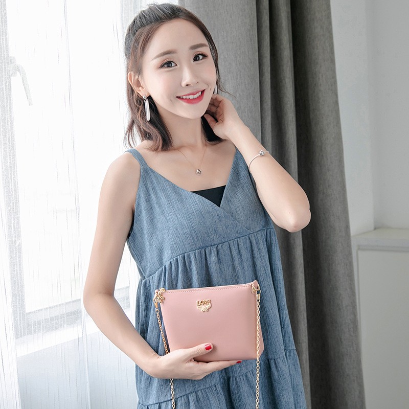 TRAVEASY 2022 new women's bag chain small bag Chaozhou embroidery line leisure style one shoulder versatile cross-body bag