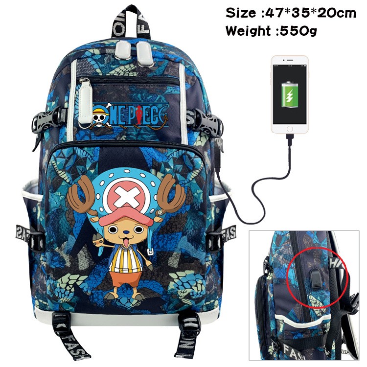 Anime Luffy Backpack Chopper Cartoon Large Capacity School Bag Fashion Multifunctional Laptop Backpack Travel Bag