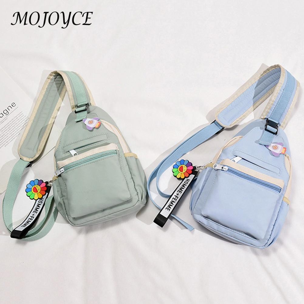 Female Casual Crossbody Chest Bag Women Zipper Handbag Shoulder Bag For Students School Travel Backpack