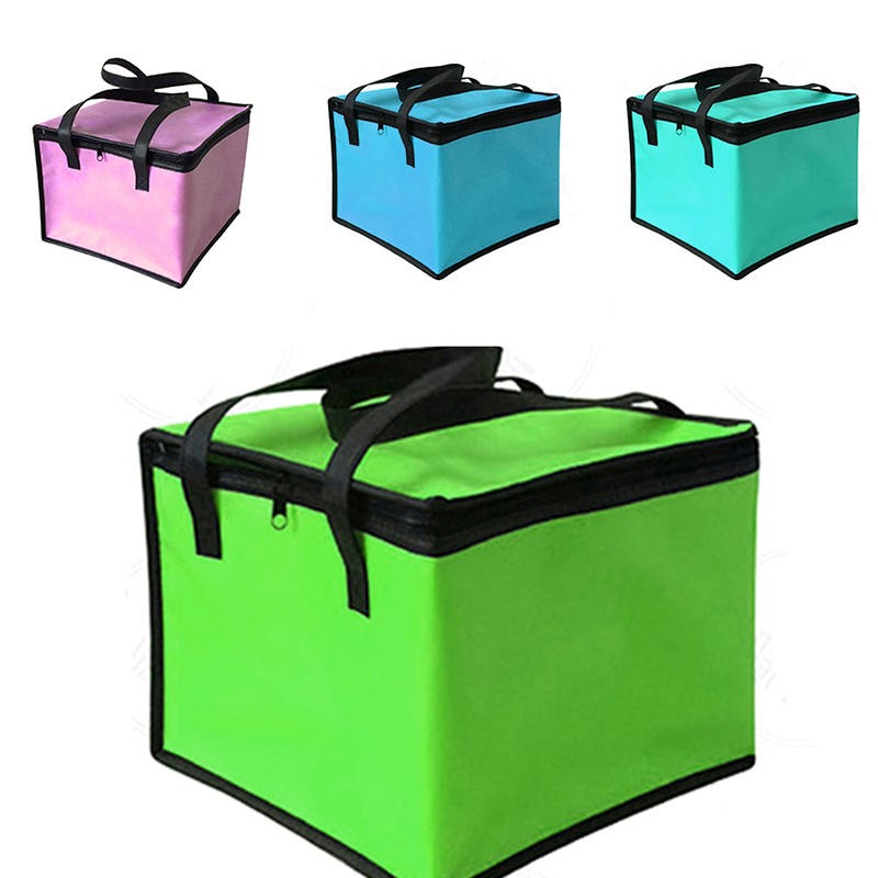 Foldable Large Cooler Bag Portable Food Cake Insulated Bag Aluminum Foil Thermal Box Waterproof Ice Package Lunch Box Delivery Bag