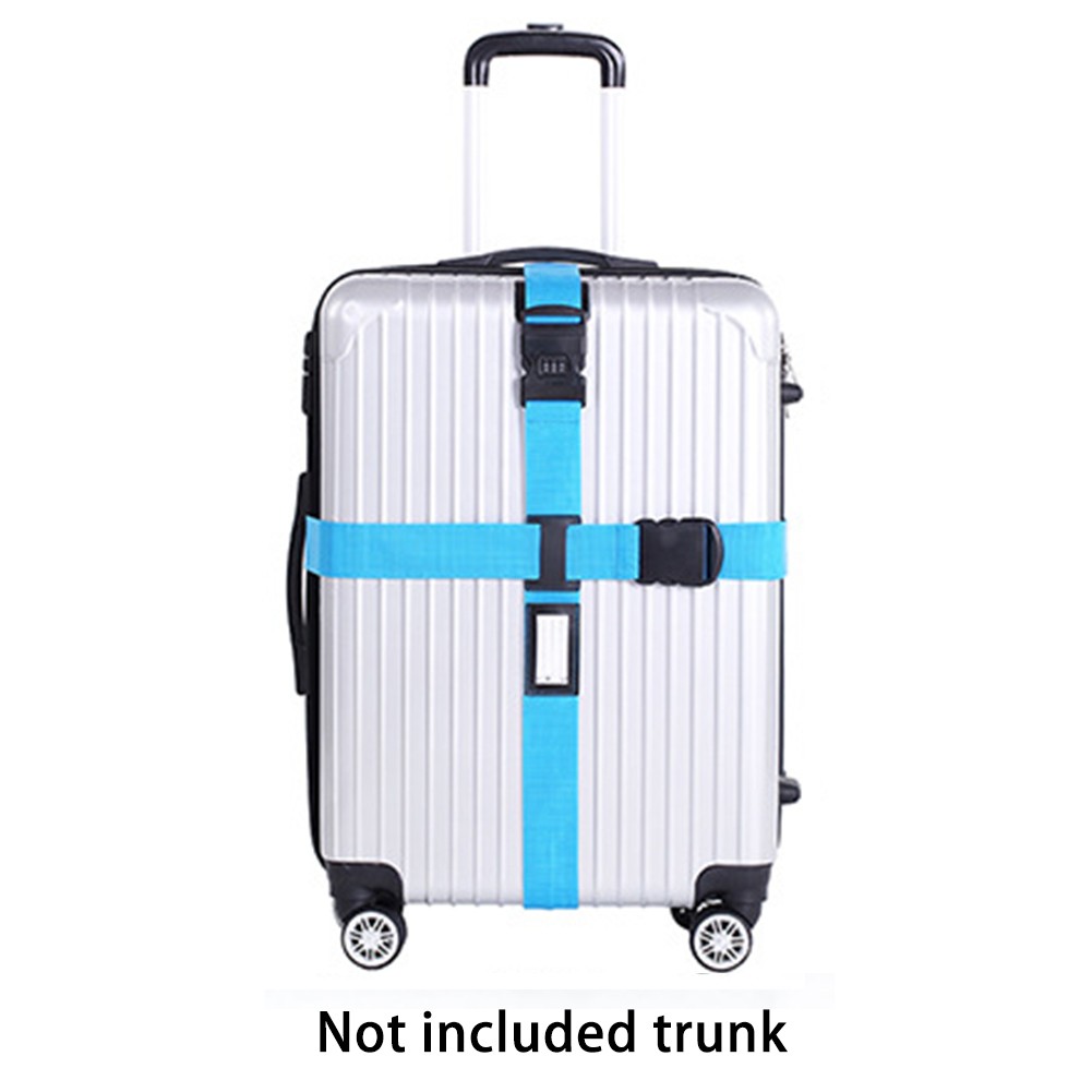 Luggage Strap Cross Belt Packing Adjustable Travel Suitcase Nylon 3 Digits Password Lock Buckle Strap Baggage Belts Top Quality