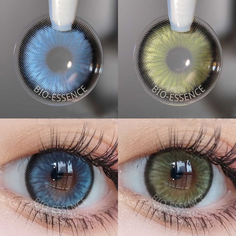 Bio-essence 1 Pair Eye Color Contact Lenses Natural Brown Lenses Cosmetic Fashion Monet Lens Blue Lens Green Eye Contact