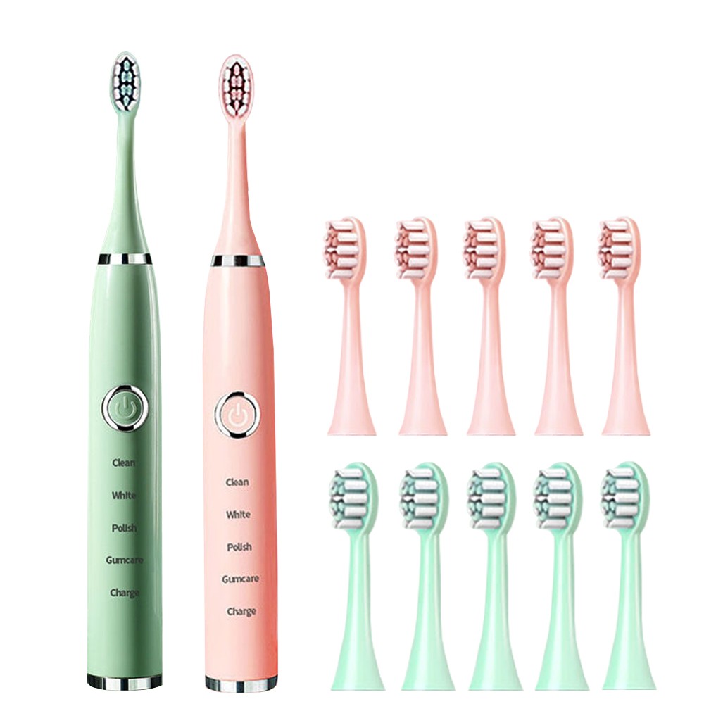 Newest Sonic Electric Toothbrush For Adult Kids Smart Timer Rechargeable Whitening Toothbrush IPX7 Waterproof 4 Brush Head