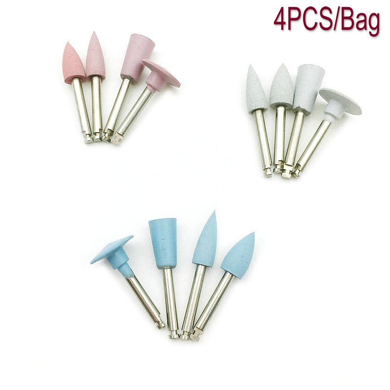 4pcs Combination RA Grinding Heads Dental Polishing Teeth Polishing Tool for Low Speed ​​Teeth Polishing Machine Whitening Product