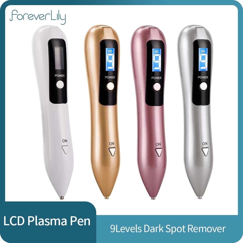 LCD Plasma Pen Laser Tattoo Mole Removal Device Rechargeable Face Care Skin Tag Removal Freckle Wart Dark Spot Remover