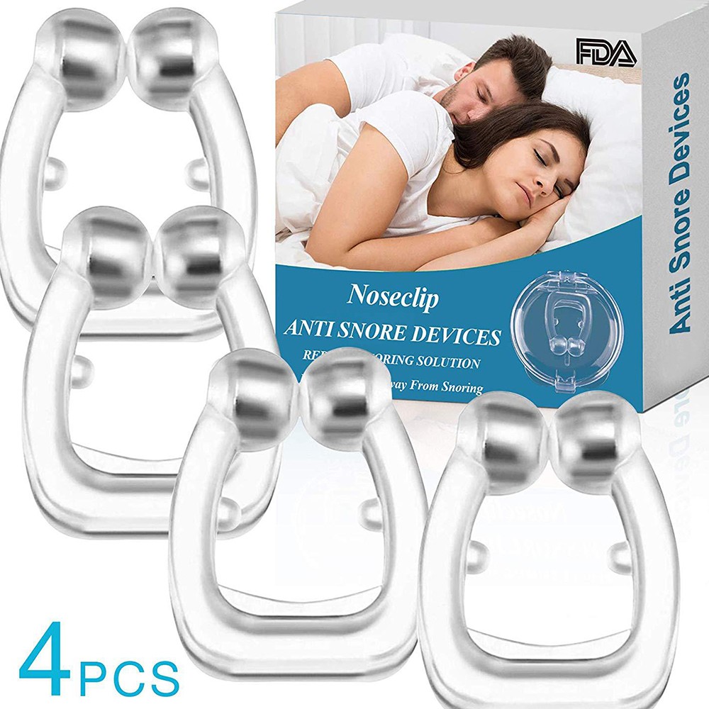 1/3/4/5pcs Magnetic Silicone Nose Clip Anti Snoring Stopper Snoring Silent Sleep Aid Guard Night Anti Snoring Health Care Device