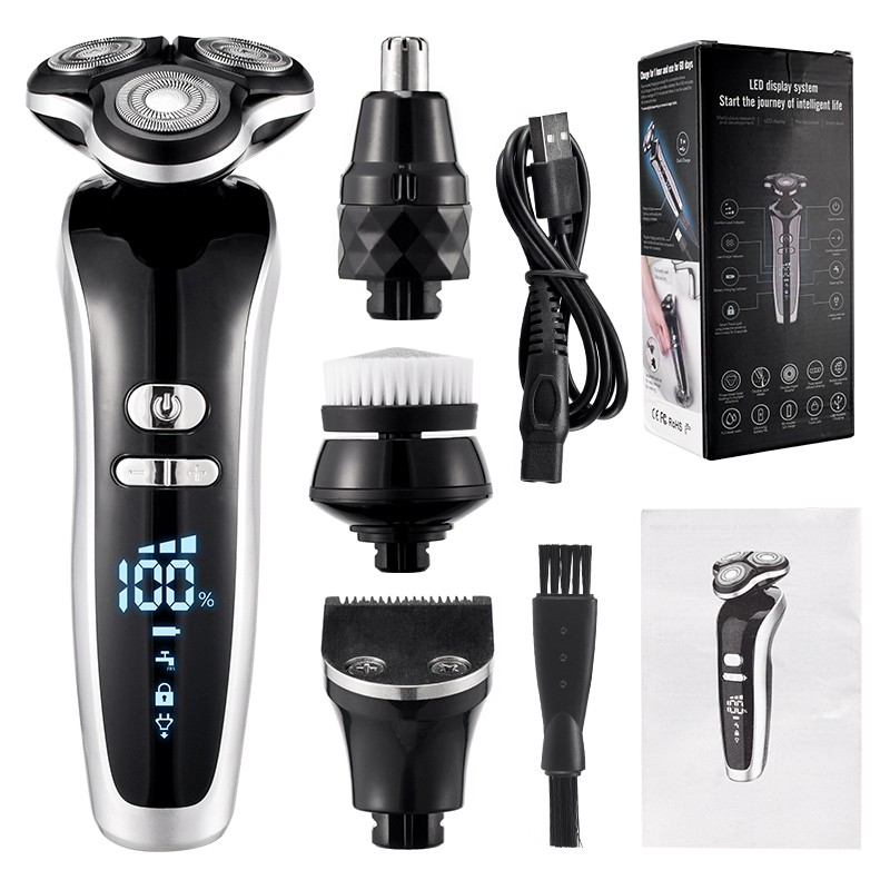 New Electric Shaver for Men 4D Electric Beard Trimmer USB Rechargeable Professional Hair Trimmer Hair Clipper Razor Adult for Men