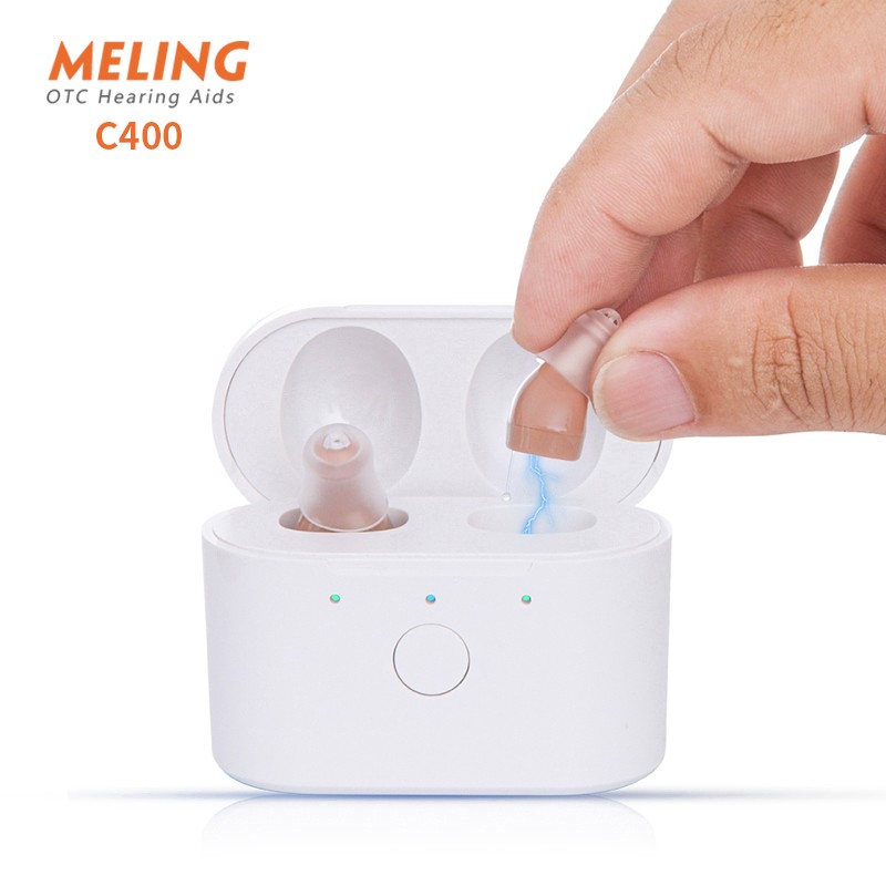 Digital Hearing Aid C 400 USB Type C Mini Rechargeable Invisible Hearing Aids Hearing Aids Adjustable Amplifier