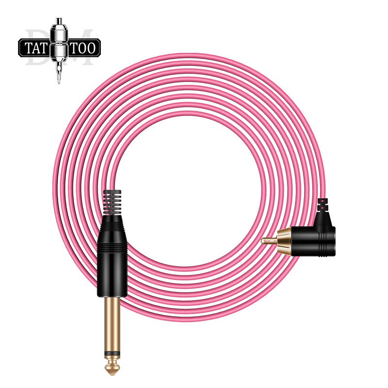 High Quality Tattoo Clip Cord RCA Power Cord 2m Soft Silicone Tattoo Cable For Tattoo Machine