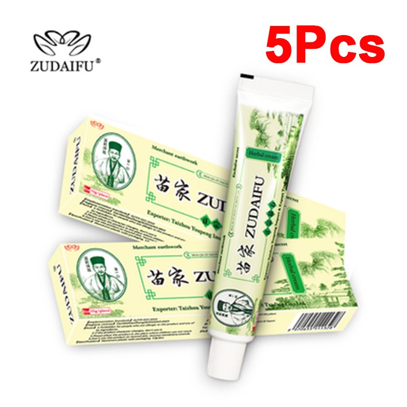 5pcs Original Zudaifu Body Psoriasis Cream Wholesale Yiganerjing 15g Without Box