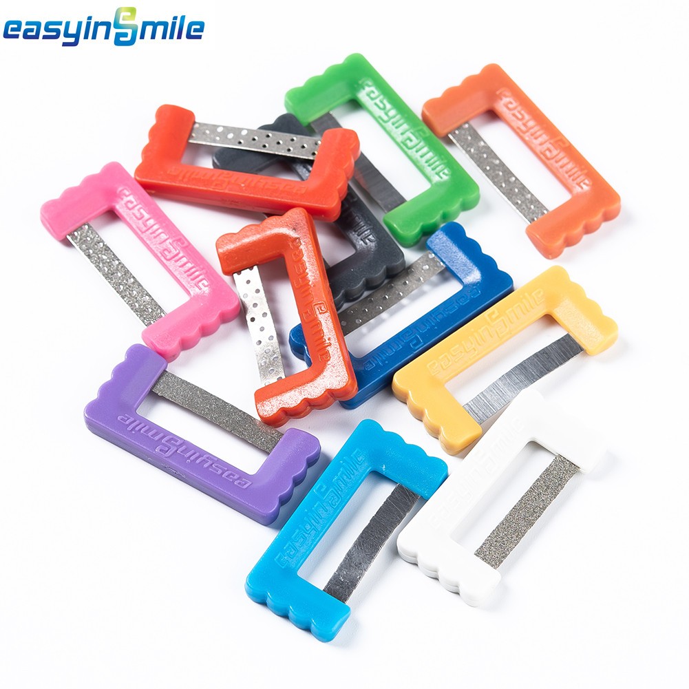 10pcs IPR Plus Stripping Dental System Reducing Orthodontic Polish Tape EASYINSMILE Enamel Double Sided Reusable