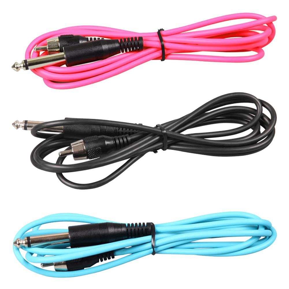 90 Degree Right Angle Tattoo RCA Clip Cord With Silicone Cable Tattoo Accessories Ultra-thin Cable Convenient And Practical