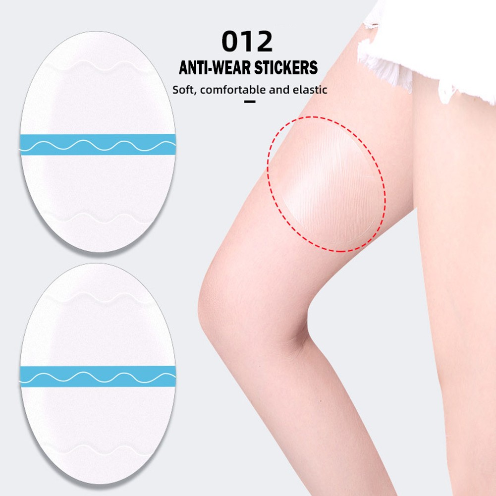 20pcs/bag Ultra-thin Invisible Thigh Patches Unisex Transparent Anti-friction Body Tape Pads for Outdoor