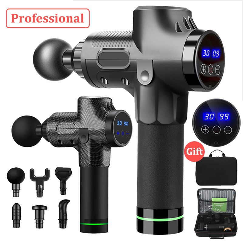 Massage Gun Fascia Gun Deep Muscle Relaxation Massage Electric Massager Fitness Equipment Noise Reduction Design For Male Female Back