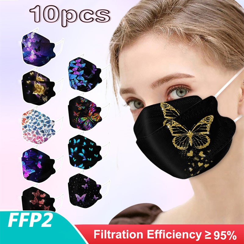 Adult KN95 Masks Print ffp2mascarillas 4 Layers FPP2 LGBT CE FFP2 Mascarillas Spain Certification KN95 Face Mask CE